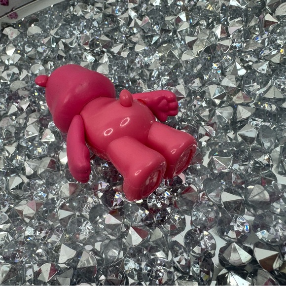 Carebear Mini action figurine hearts Pink Bear Figurine with Heart Design - Picture 5 of 6